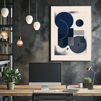 Vintage Architectural Silhouettes Art Poster