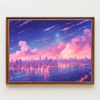 Dreamy Cityscape at Dusk Poster