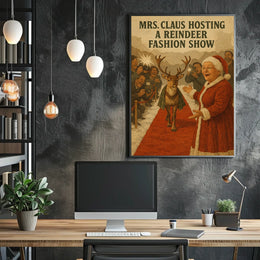 Mrs. Claus Hosts a Reindeer Fashion Show Poster
