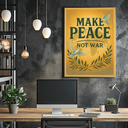 Make Peace Not War Vintage Poster