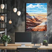 Petrified Forest National Park Vintage Travel Poster