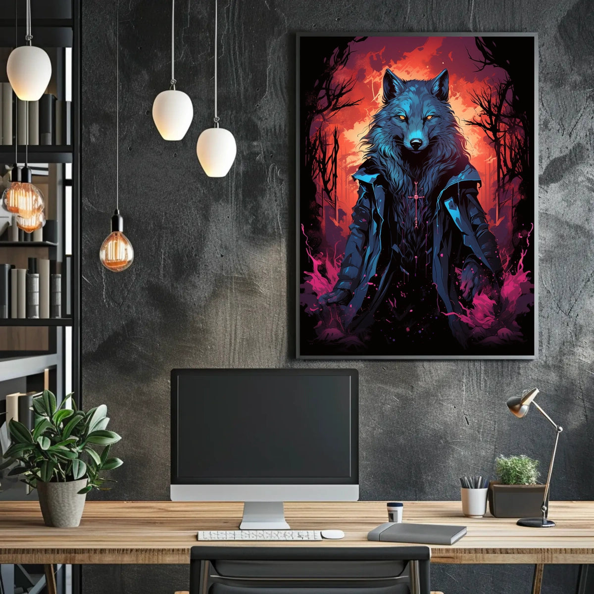 The Enigmatic Wolf Poster