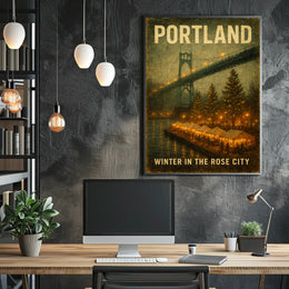 Winter In Portland Poster