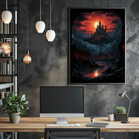 Enchanted Castle At Dusk Poster