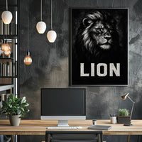 Majestic Lion Portrait Poster