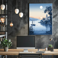 Tranquil Coastal Evening Poster PosterGoat