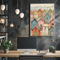 Seaside Cottages Poster