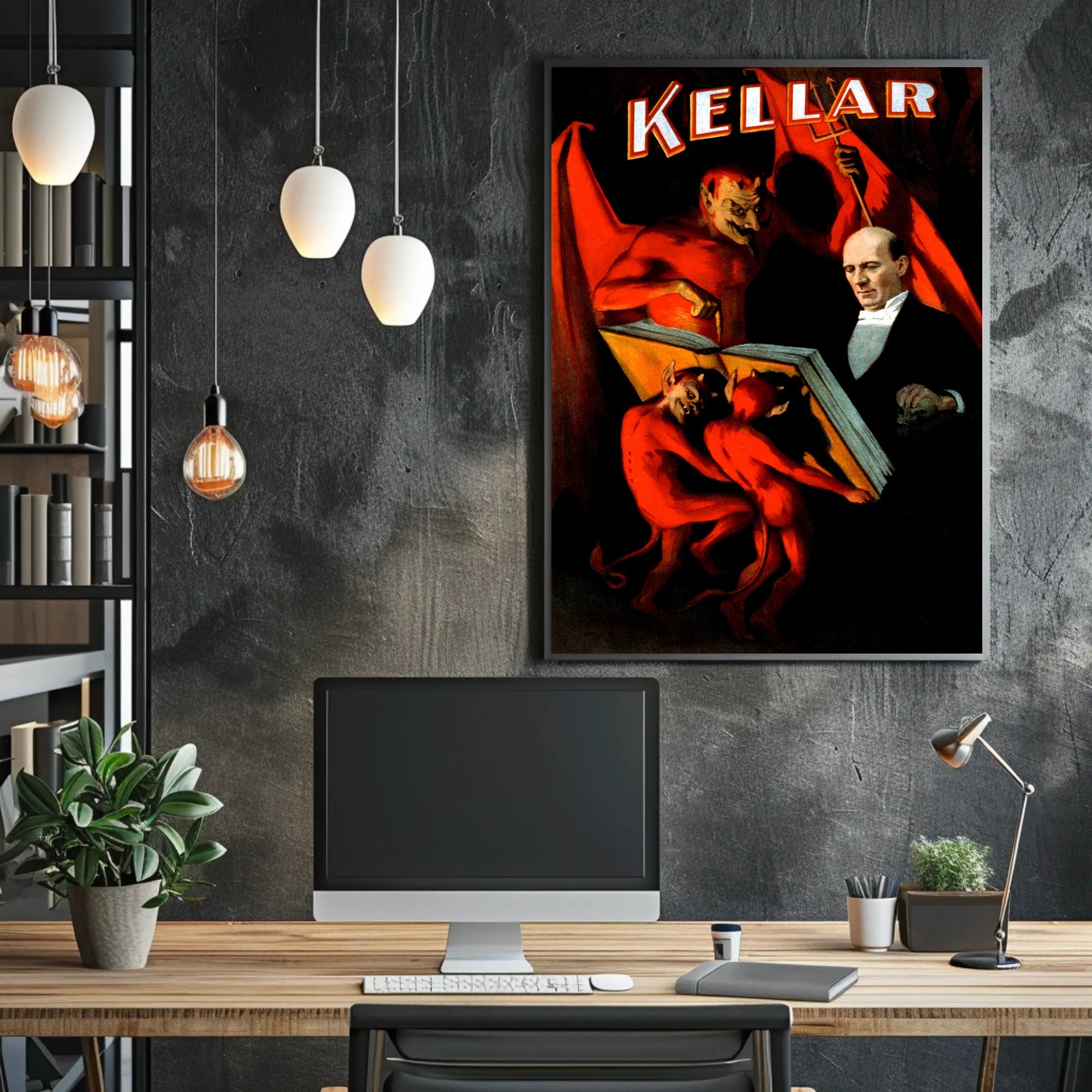Kellar Magic Show Vintage Theatrical Poster