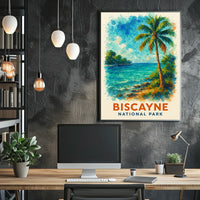 Biscayne National Park Tropical Paradise Watercolor Poster