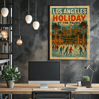 Los Angeles Holiday By The Palms Poster