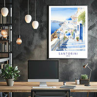 Santorini, Greece Poster PosterGoat