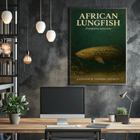 African Lungfish Illustration: Educational or Infographic Poster