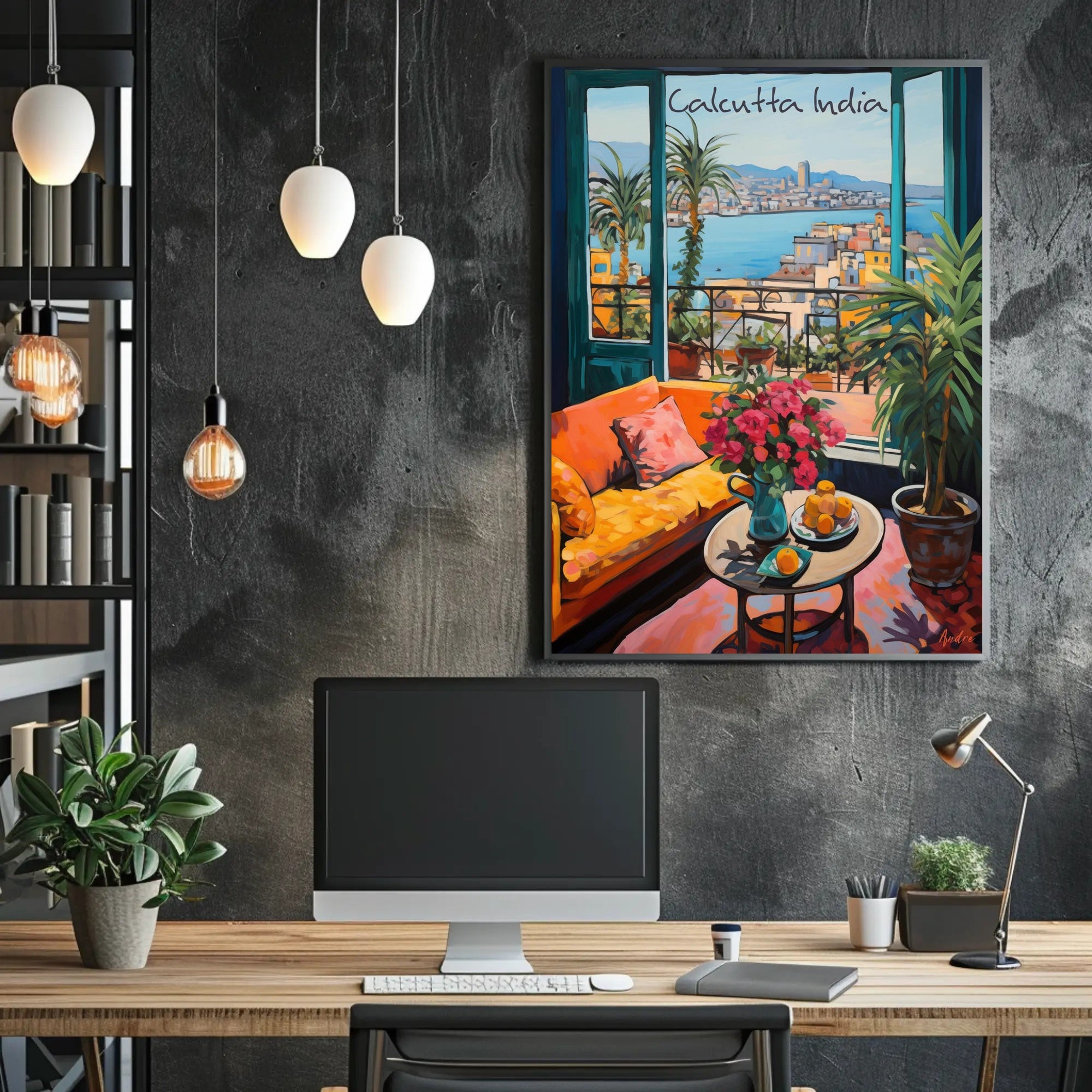 Vibrant View of Calcutta Poster