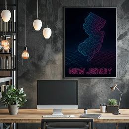 New Jersey A Digital Perspective Poster