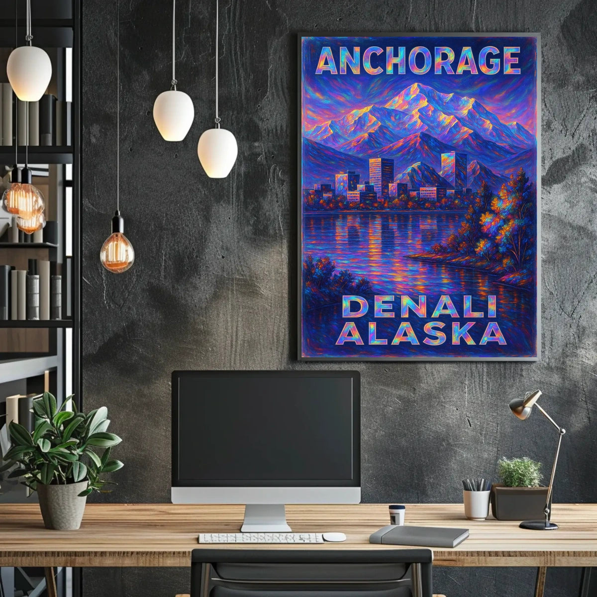 Anchorage And Denali AlaskaS Majestic Poster
