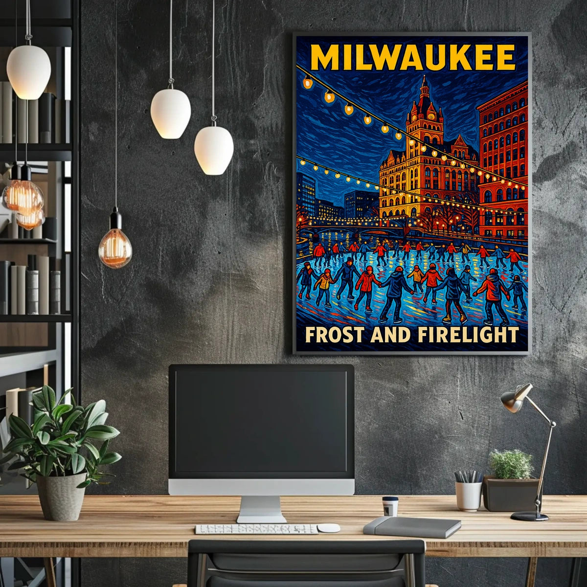 Milwaukee Frost And Firelight Poster