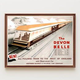 Vintage All-Pullman Train Poster PosterGoat
