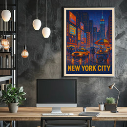 New York City Nightlife Poster