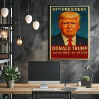 Donald Trump 47th President Poster