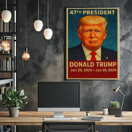 Donald Trump 47th President Poster