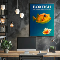 Boxfish The Armored Beauty of the Reef Poster PosterGoat