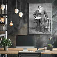 Abraham Lincoln and Son Willie Portrait Poster PosterGoat