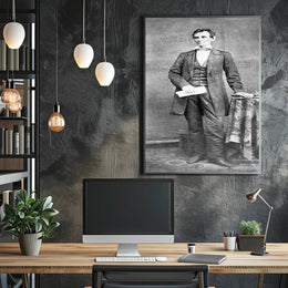 Abraham Lincoln and Son Willie Portrait Poster PosterGoat