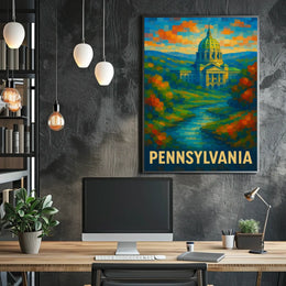Pennsylvania Capitol Art Poster