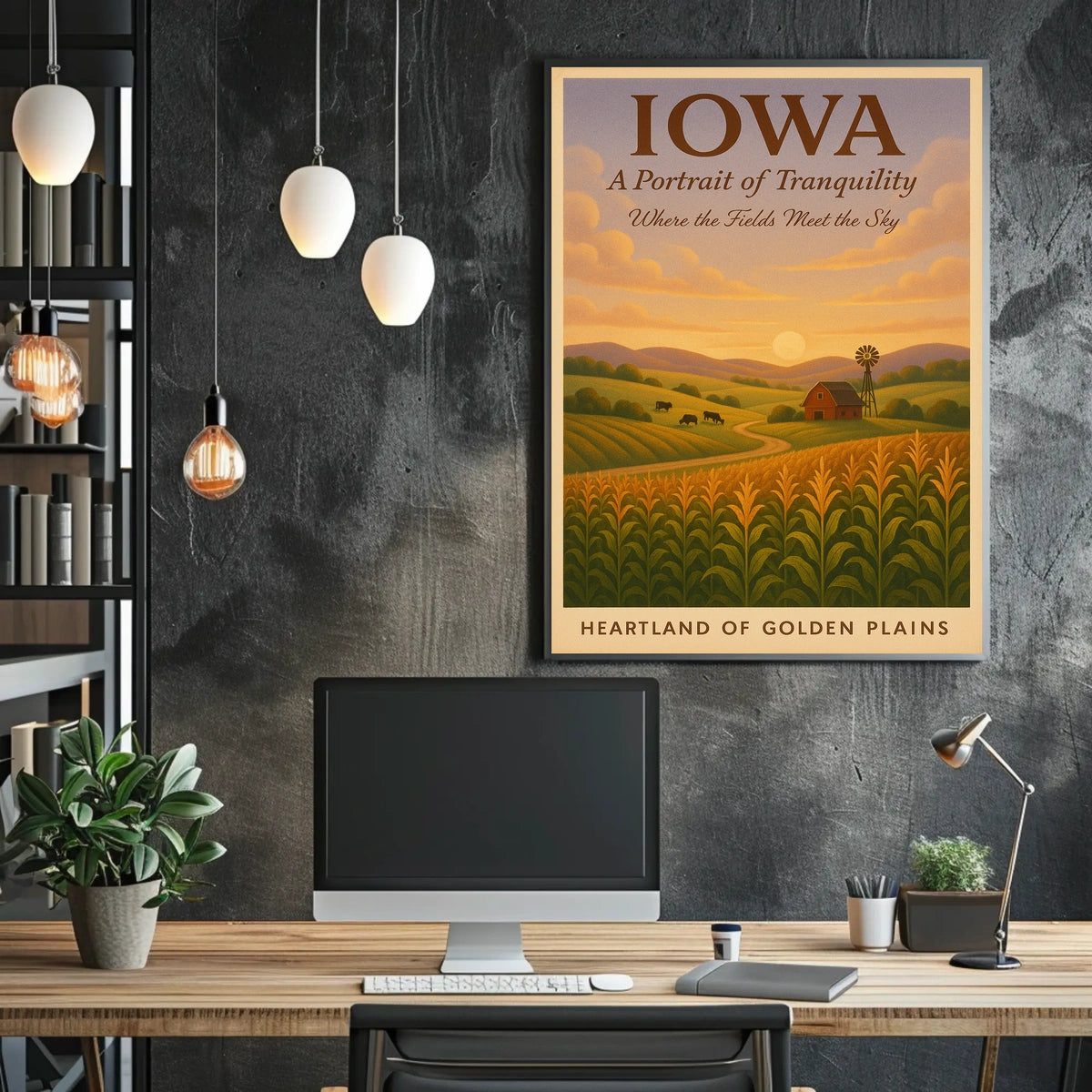 Iowa A Portrait of Tranquility Poster