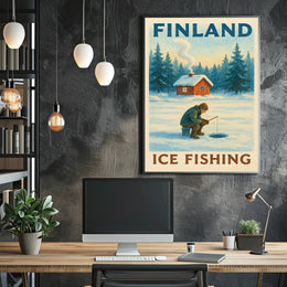 Finland Ice Fishing Adventure Poster