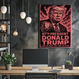 Donald Trump Spirit Resilience Patriot Expressionism Poster