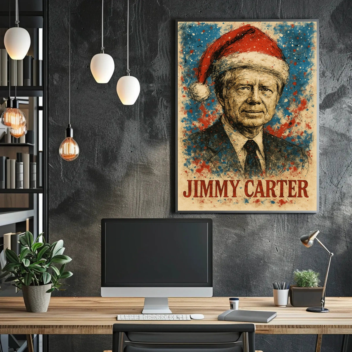 Jimmy Carter 39th President of the United States Christmas SeriesPoster