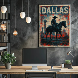 Dallas Cowboy Silhouette Poster