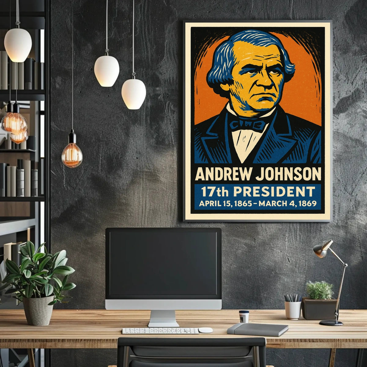 Andrew Johnson 17th President Poster