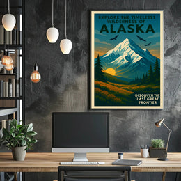 Explore The Wilderness Of Alaska Poster PosterGoat