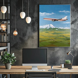 Soaring Over Scenic Landscapes Poster PosterGoat