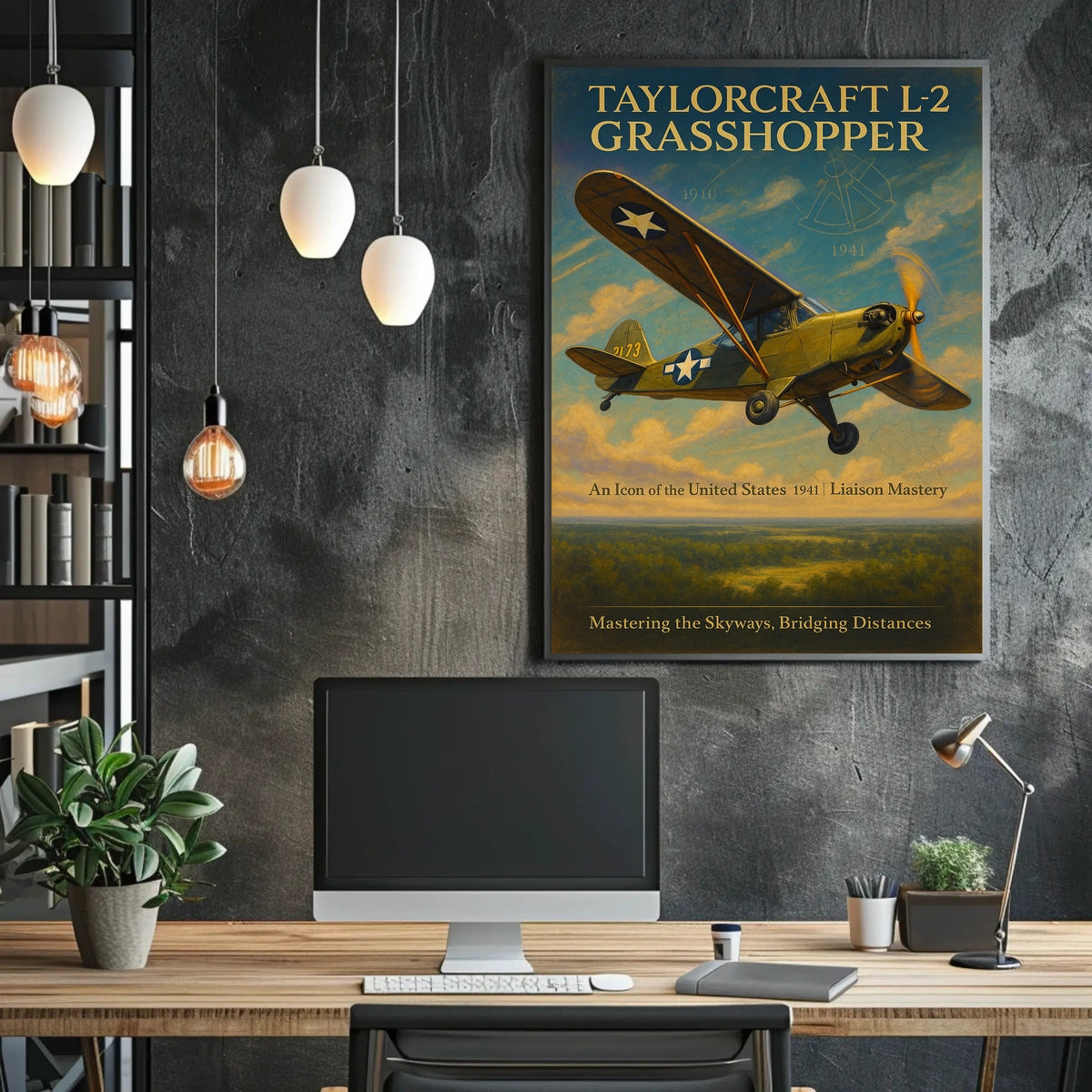 Taylorcraft L2 Grasshopper Poster