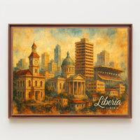 Liberia Cityscape Poster