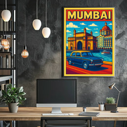 Mumbai A Vibrant Cityscape Poster