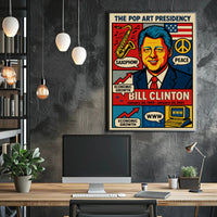 Bill Clinton The Pop Art Presidency Poster