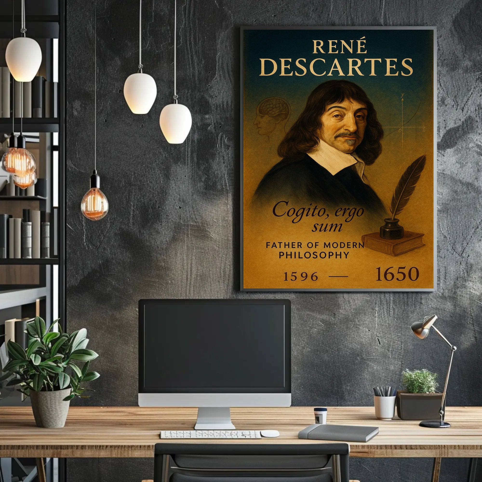 René Descartes Modern Philosophy Poster PosterGoat
