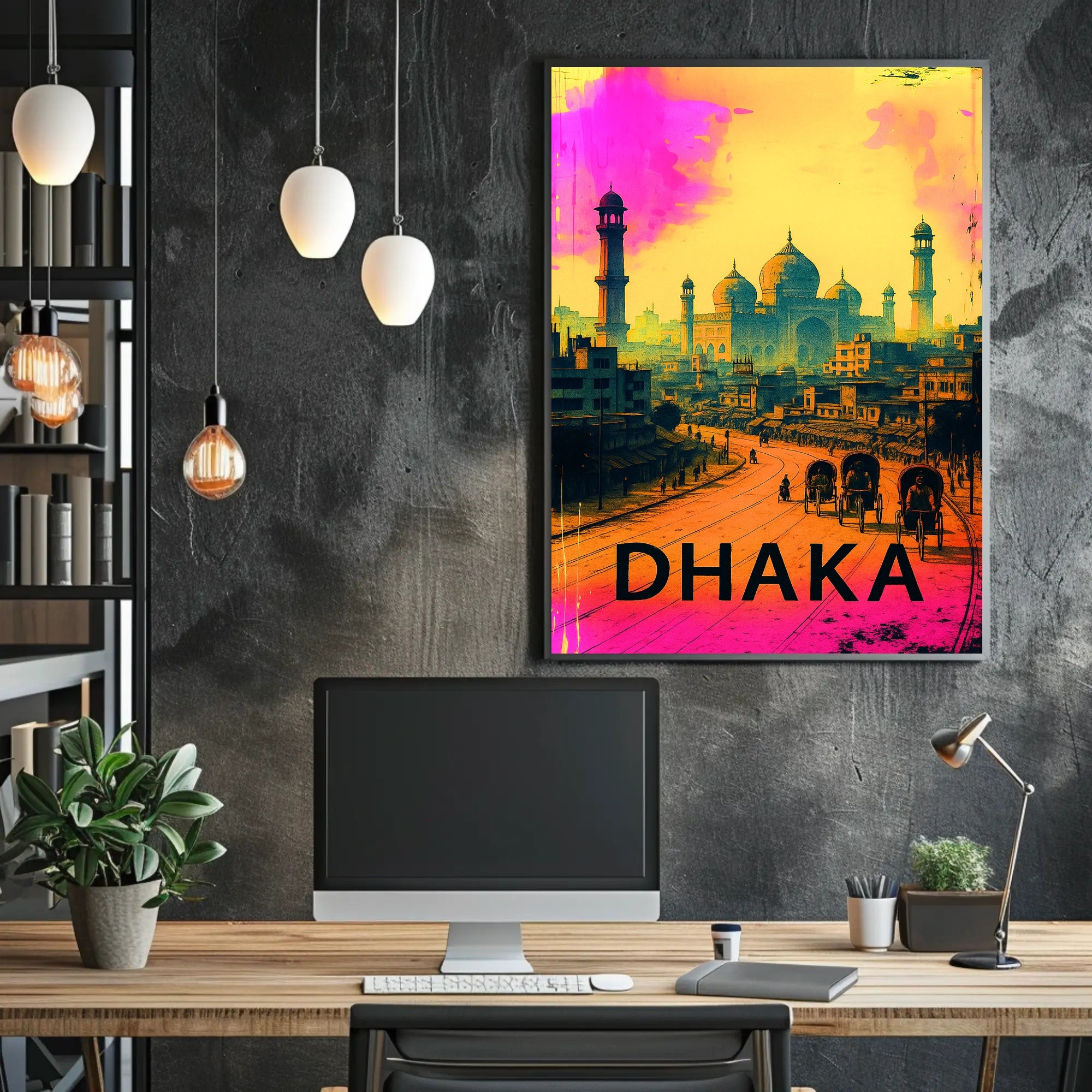 Dhaka Cityscape Poster PosterGoat