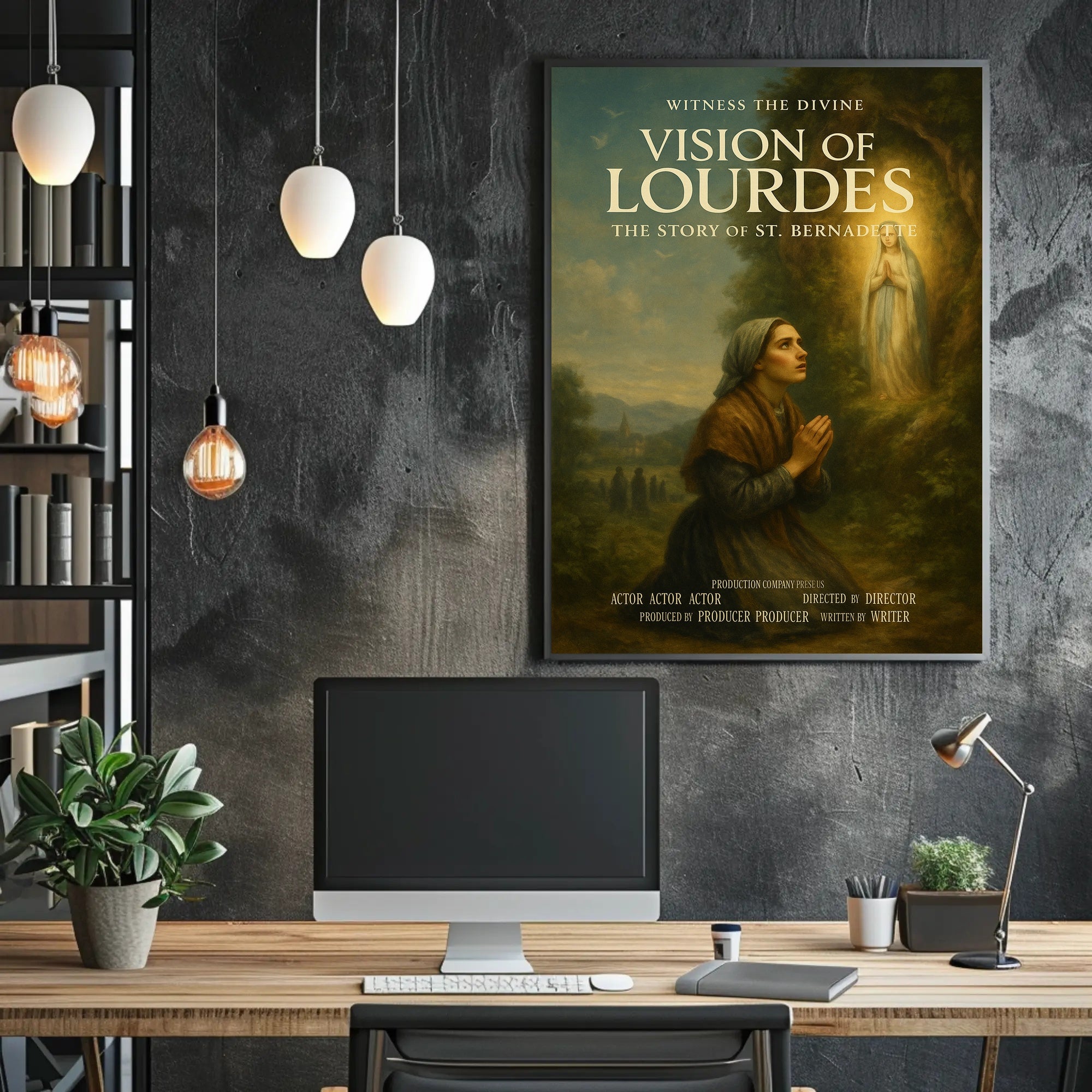 Vision of Lourdes Poster PosterGoat