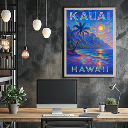 Kauai, Hawaii A Vibrant Paradise Poster