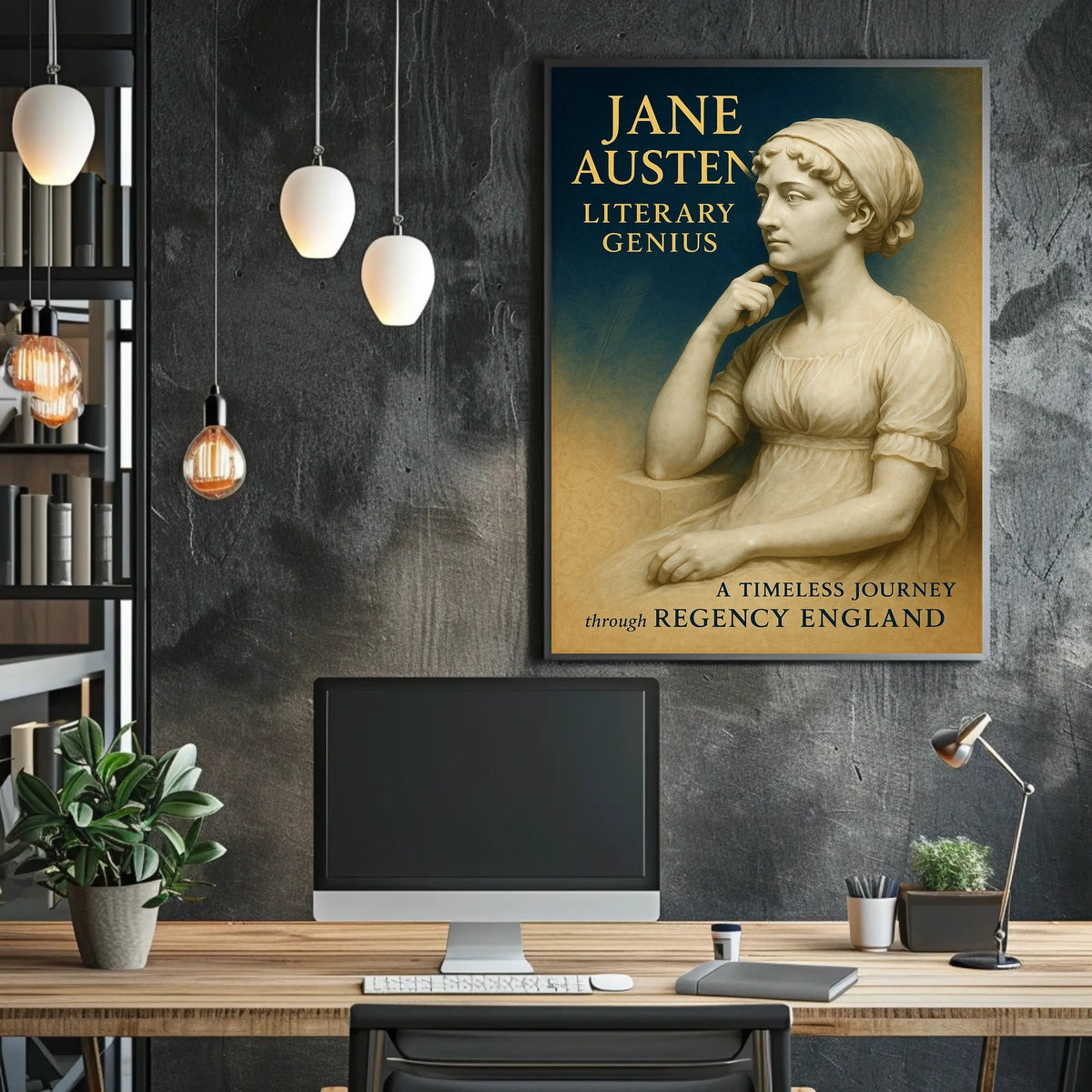 Jane Austen Literary Genius Poster