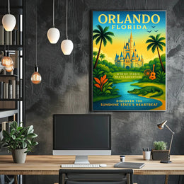 Discover Orlando, Florida Poster PosterGoat