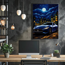Starry Night Drive Poster PosterGoat