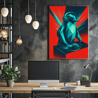 Dj Penguin Groove Poster