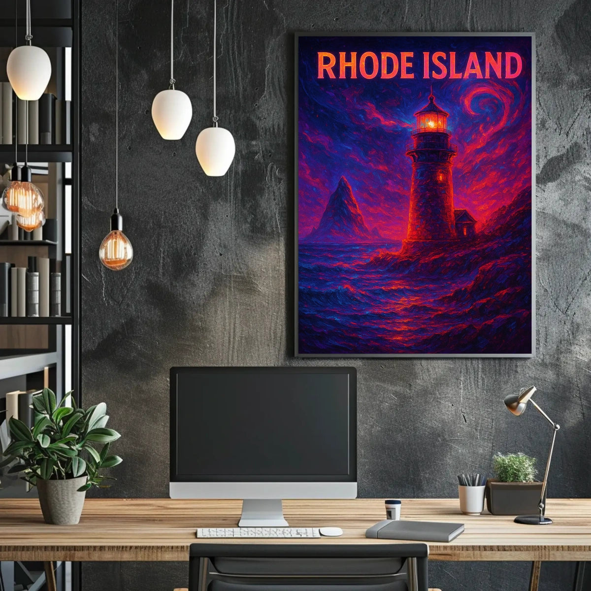 Rhode Island Lighthouse Poster