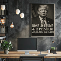 Donald Trump 47th President Scenic Patriotic Wall Art Decor Collector Quality Poster